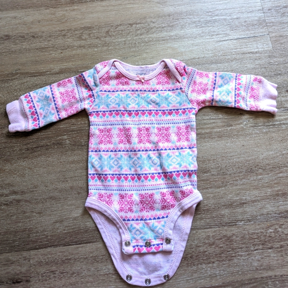 5/$12 fair isle waffle Carter's onesies